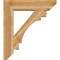 Ekena Millwork Merced Slat Rough Sawn Bracket w/ Offset Brace, Western Red Cedar, 8"W x 32"D x 36"H BKT0806X32X36MRC06RWR - alternate 3